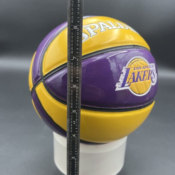 Vtg Spalding/LA LAKERS NBA Souvenir/Team Logo Mini 7" Basketball; Purple/Yellow - Picture 9 of 9